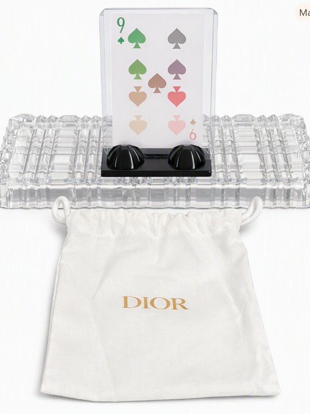 Dior 9 of Spades Collector Display Card+Dior Dust Bag Rare Boutique Epherma